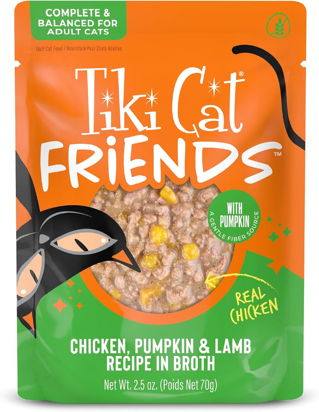 Tiki Cat Aloha Friends Variety Pack, Meaty Flavors Mixed with Pumpkin, Wet, High-Protein & High-Moisture Cat Food, For All Life Stages, 2.5 oz. Pouch (Pack of 12) - Image 11