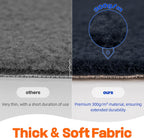 Folded Sunsleek washable dog pad for travel convenience