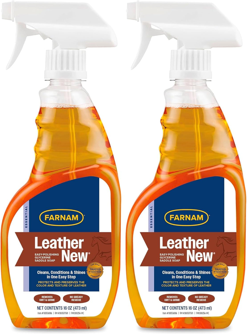 Farnam Leather New Glycerine Saddle Soap front view premium leather cleaner spray