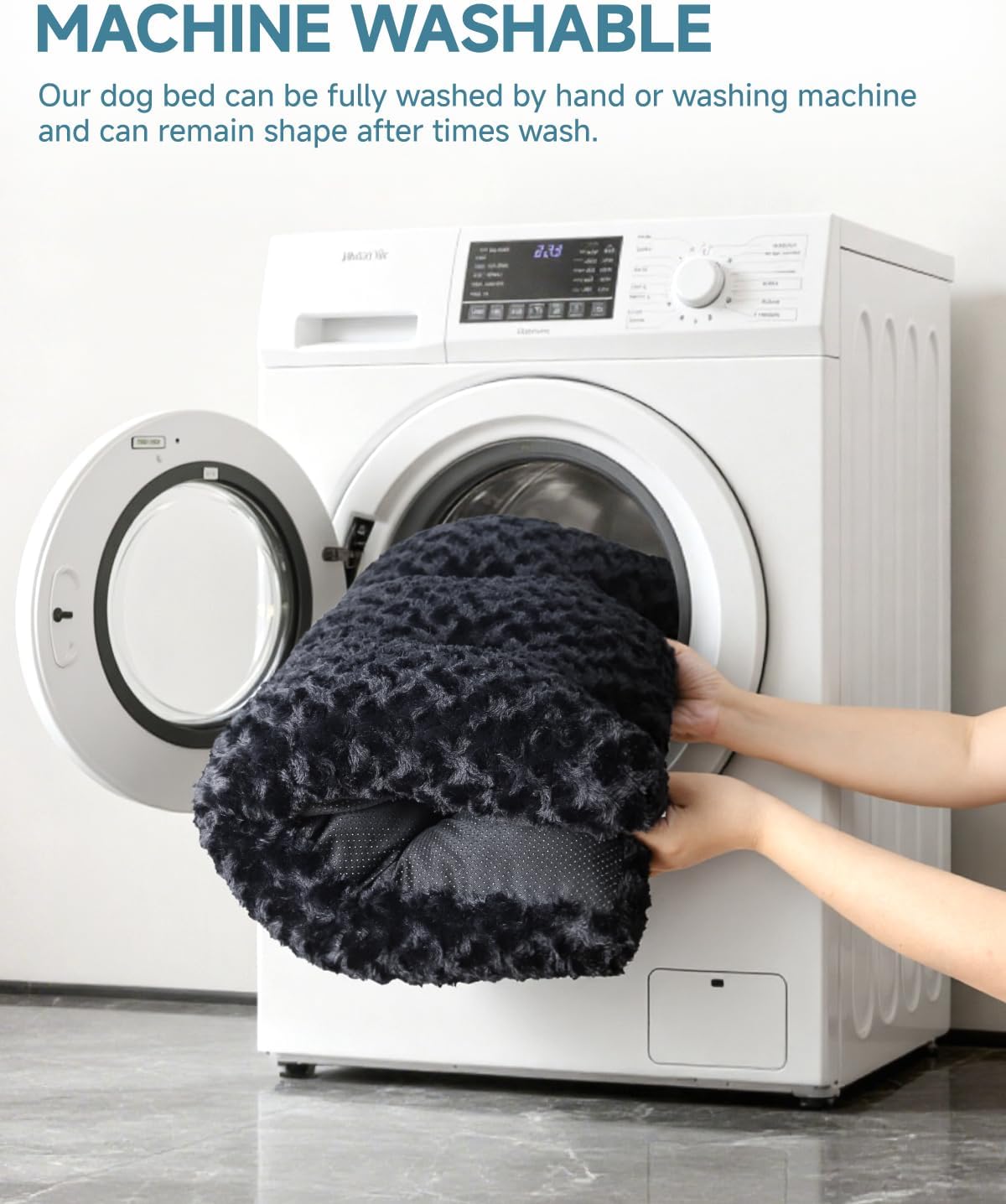 Ksiia dog bed machine washable design demonstration