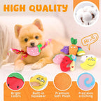Assorted characters from Loyee 8 pack dog toy set