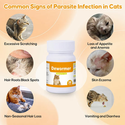 Authentic USA imported kitten and cat deworming pills
