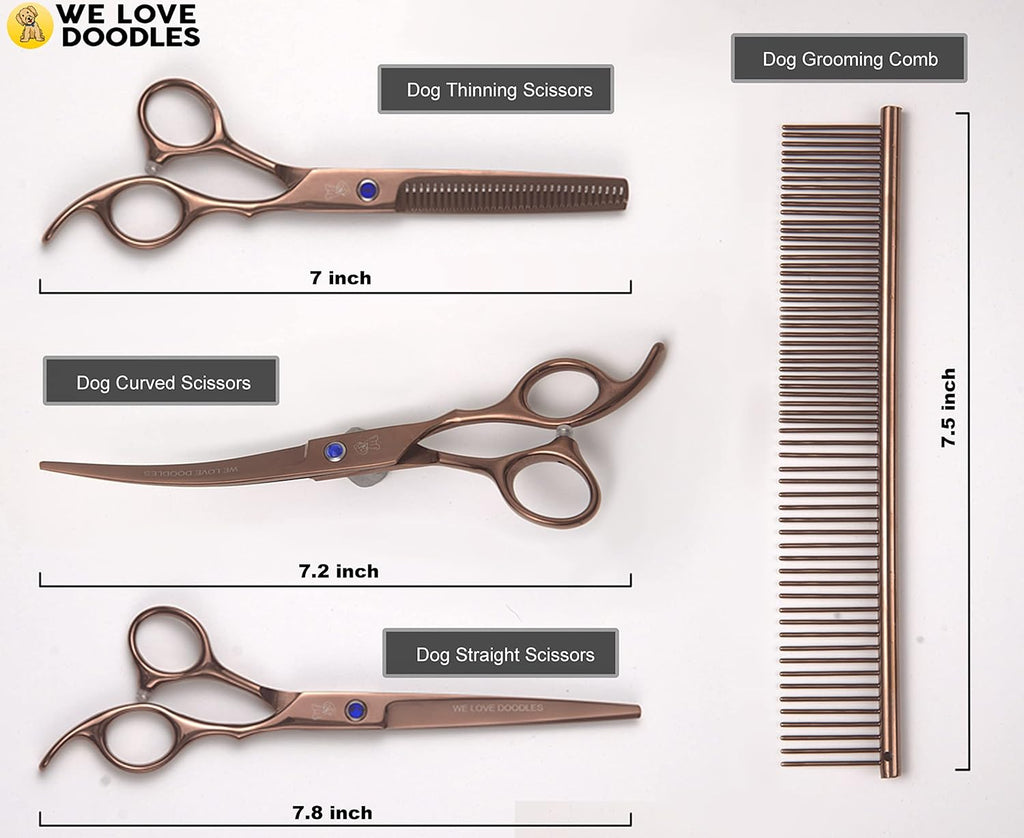 We Love Doodles texturizing thinning scissors for blending thick doodle coats