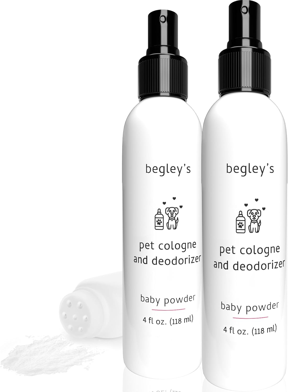 Begley's Pet Cologne and Deodorizer - Premium Essential Oil Dog Perfume Spray Long Lasting and Pet Odor Eliminator - Cat Perfume and Dog Cologne Spray - Baby Powder - 4 oz - Image 9