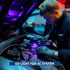 Lumenshooter S3U professional UV light verifying the security watermarks and authenticity features on official currency and documents.
