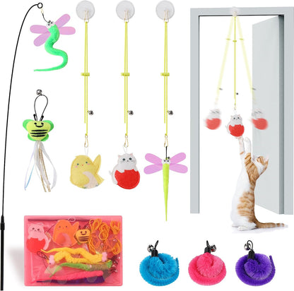 Janbenty interactive cat toys set front view for indoor pet exercise