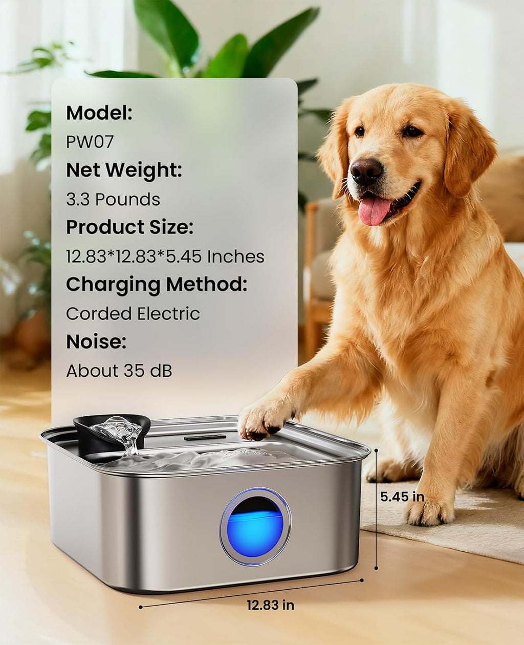 Oneisall pet fountain ultra-quiet pump assembly