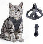 Cat Harness and Leash - Ultra Light Escape Proof Kitten Collar Cat Walking Jacket with Running Cushioning Soft and Comfortable Suitable for Puppies Rabbits - Image 12