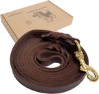 Authentic USA imported Guiding Star leather leash for medium large dogs