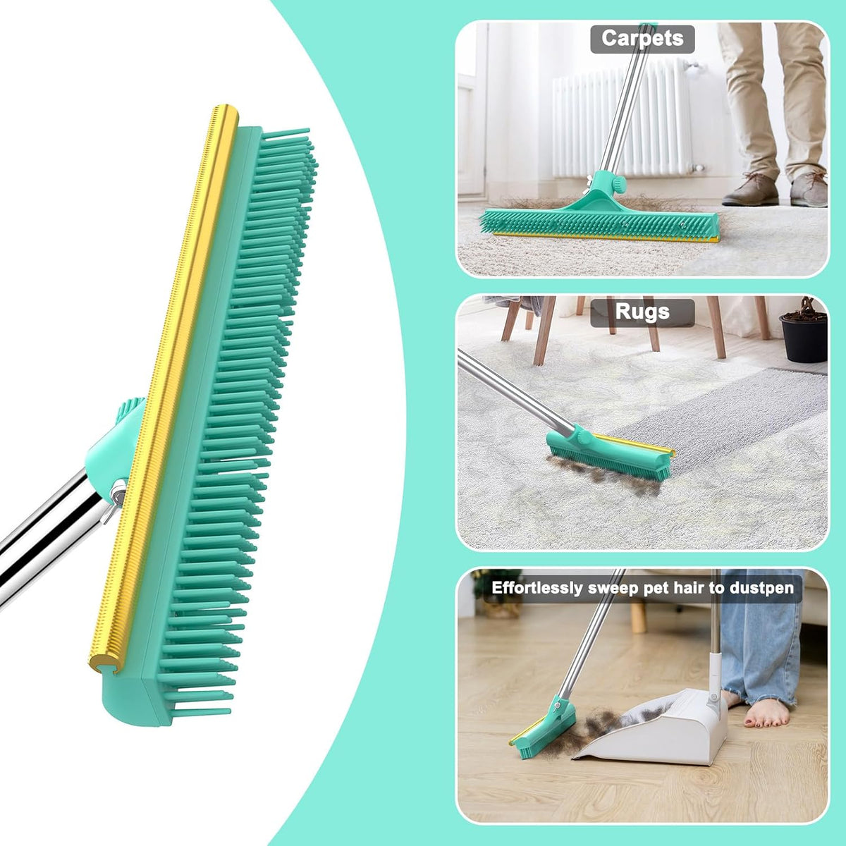 Y-shaped lint remover tool detailing car floor mats