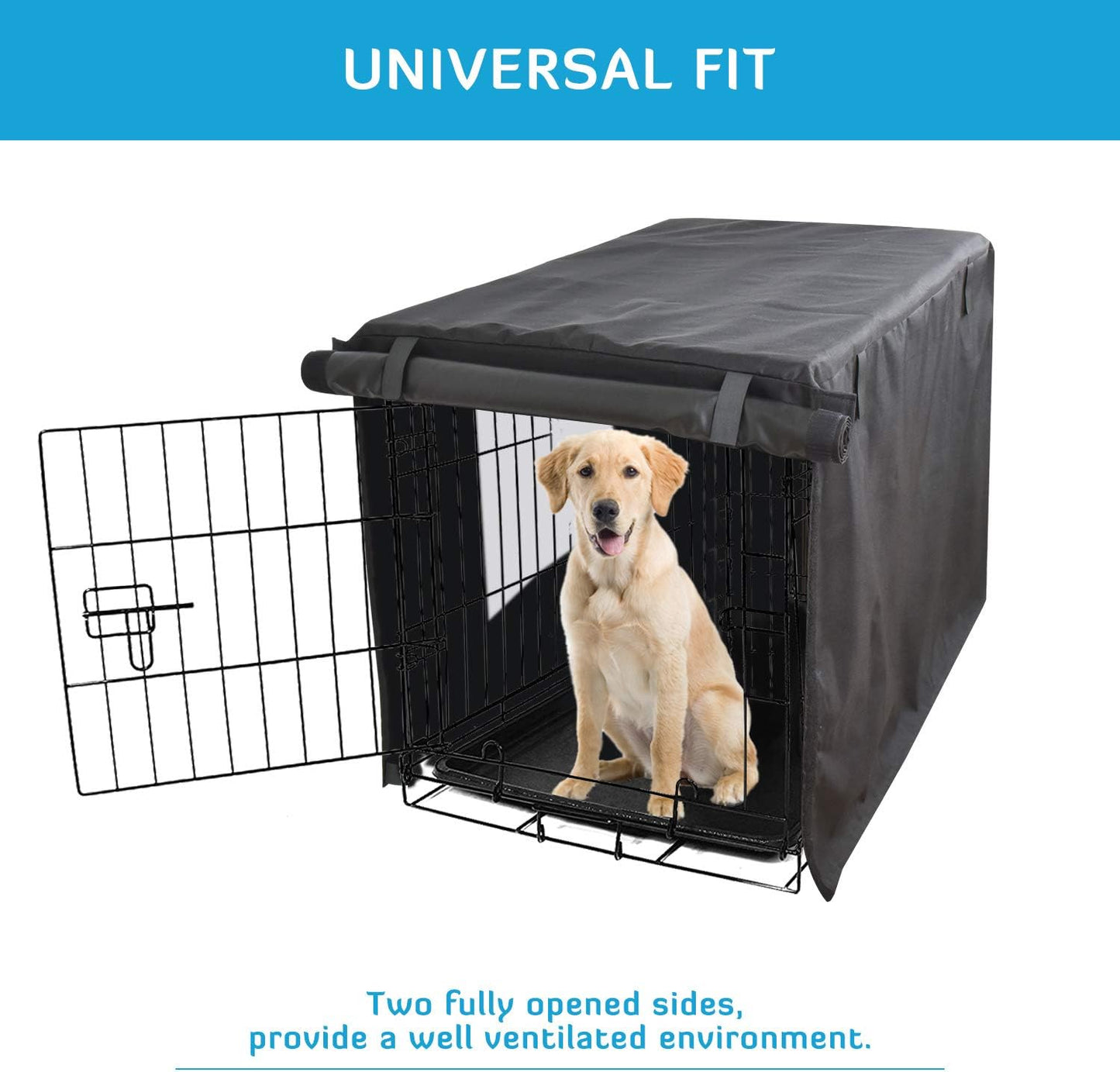 Heavy duty 600D Oxford fabric crate cover close up texture
