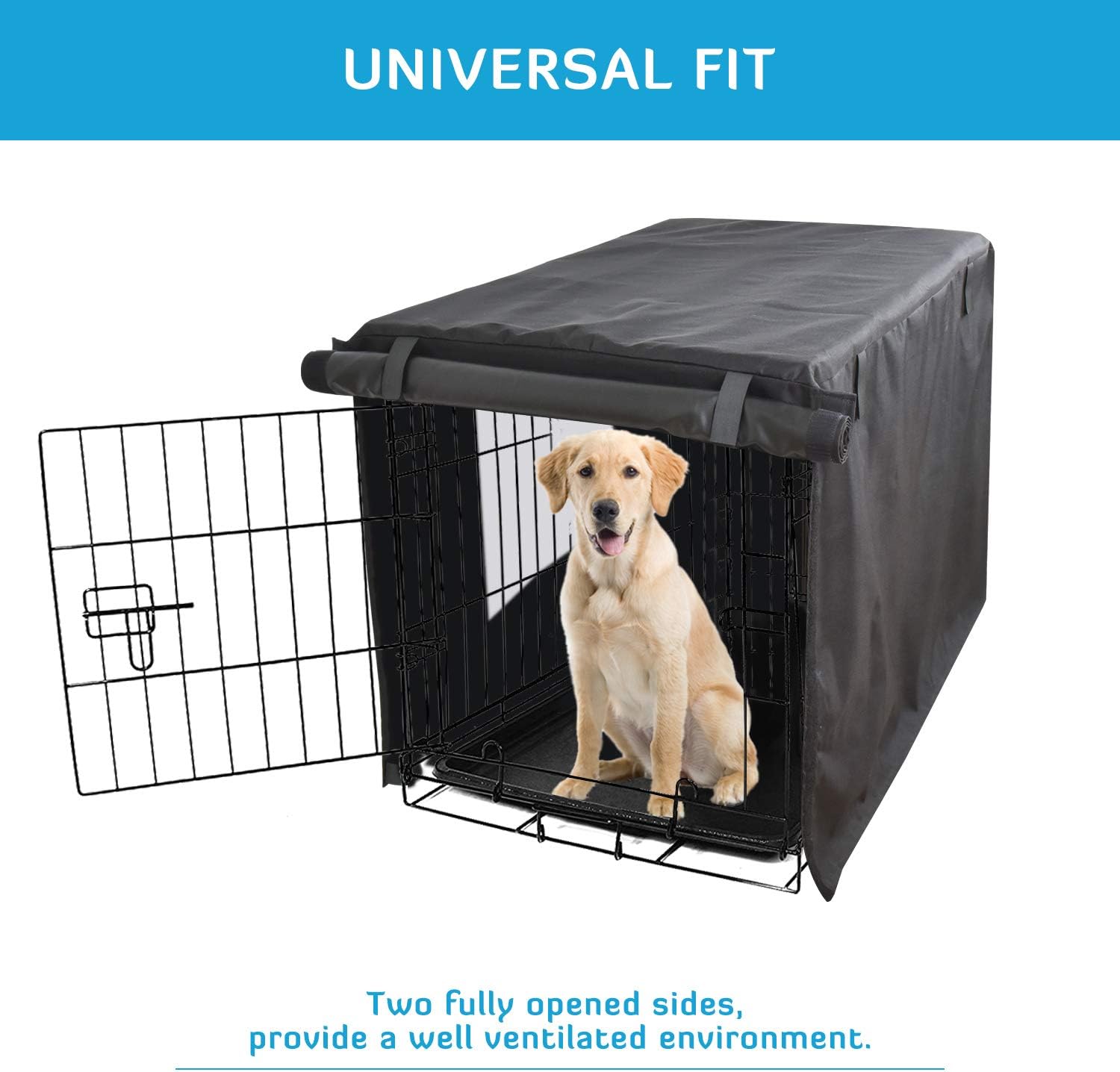 Heavy duty 600D Oxford fabric crate cover close up texture