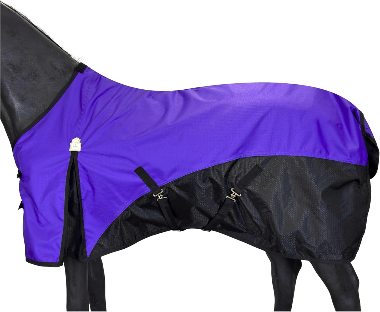 BARN & STABLE 600D Ripstop Lightweight Horse Turnout Sheet No Fill,Water-Resistant & Breathable Horse Blanket for Spring and Mild Weather, with Anti-Rub Fleece Withers - Image 13
