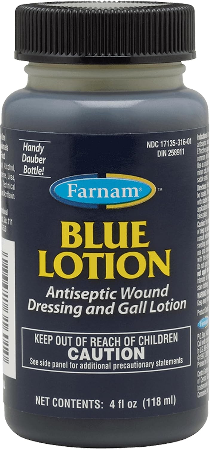 Farnam Blue Lotion antiseptic wound dressing front view bottle