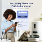 Smart pet food dispenser with integrated digital scale tracking food intake