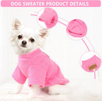 Back view of a toy breed dog wearing the Kallfir's Cutie winter clothing vest