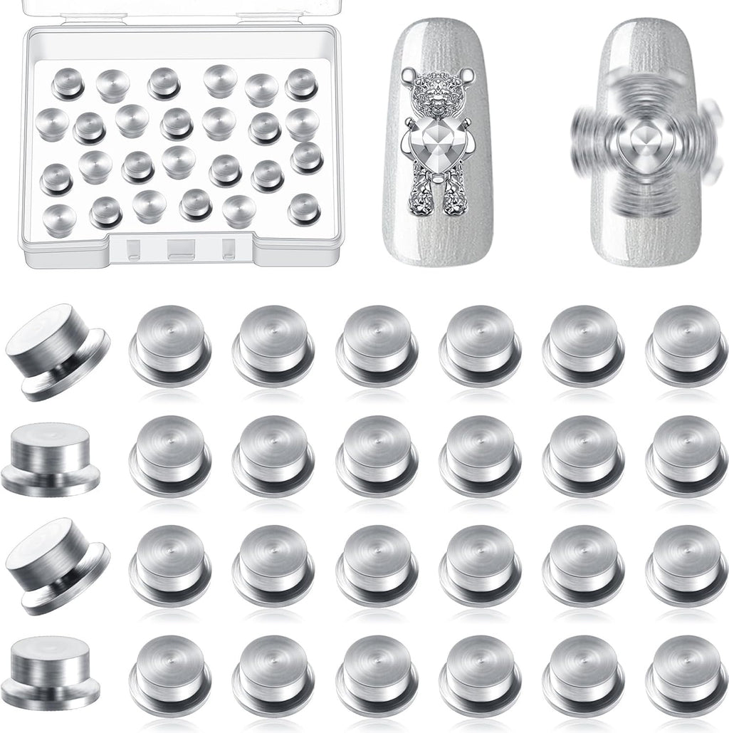 Leelosp spinning nail charms front view in storage box