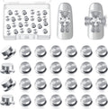 Leelosp spinning nail charms front view in storage box