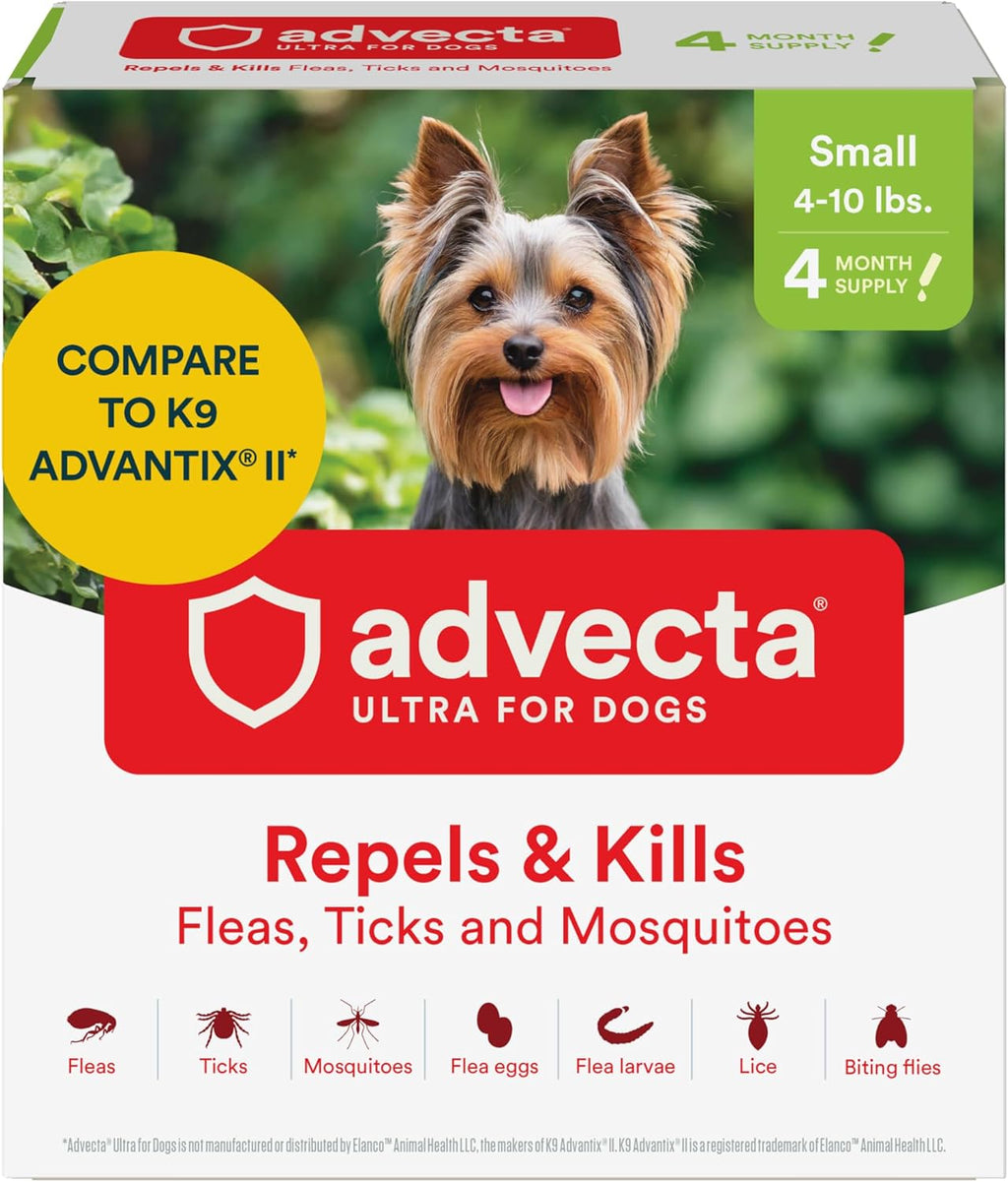 Advecta Ultra Flea and Tick Prevention for Dogs - Large Dog Flea and Tick Treatment & Control - Mosquito Repellent - Fast Acting Waterproof Topical Drops, 4 Month Supply - Image 11