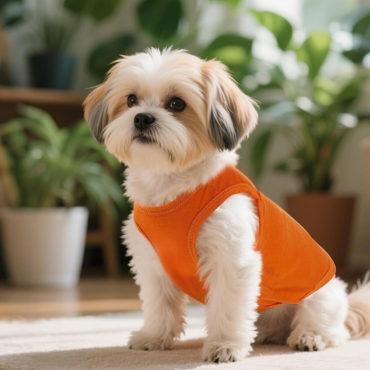 Size chart visual for small dog shirts