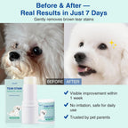 Natural pet wrinkle cream balm being applied to a white dog face