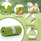 Lifegogo fifteen rolls dog waste bags packaging with French Bulldog illustration.