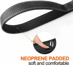 Three hundred and sixty degree rotating metal auto lock hook attached to a dog collar.