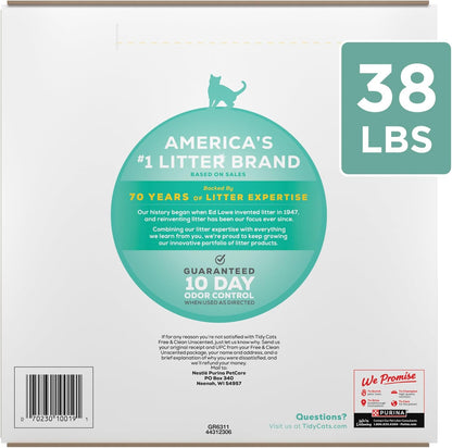 Purina Tidy Cats Free and Clean Unscented Clumping Cat Litter with Odor Control - 38 lb. Box - Image 9