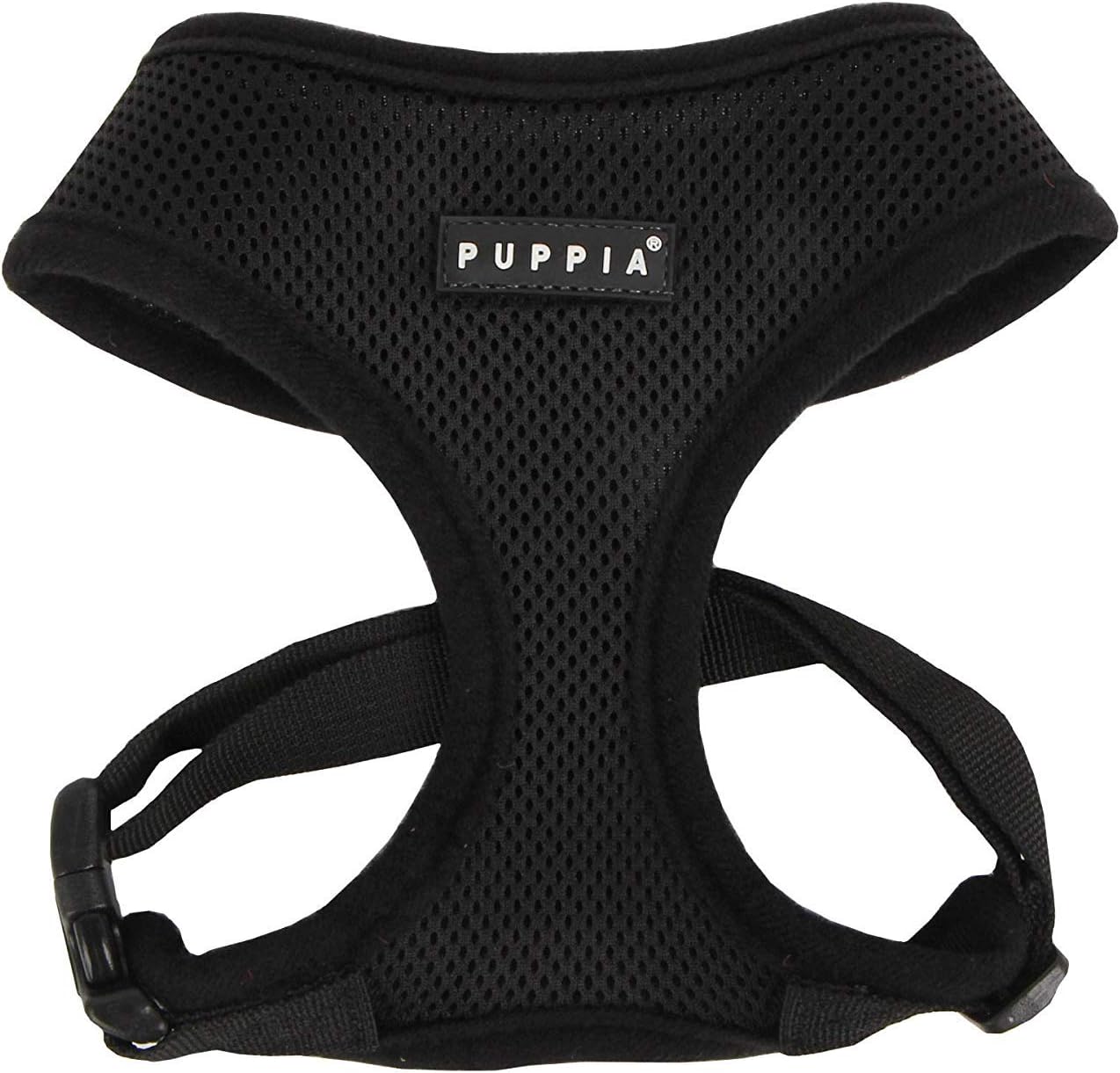 Puppia Soft Dog Harness No Choke Over-The-Head Triple Layered Breathable Mesh Adjustable Chest Belt and Quick-Release Buckle, Pink, Medium - Image 12