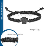 Front view of Constantlife memorial dog paw urn bangle