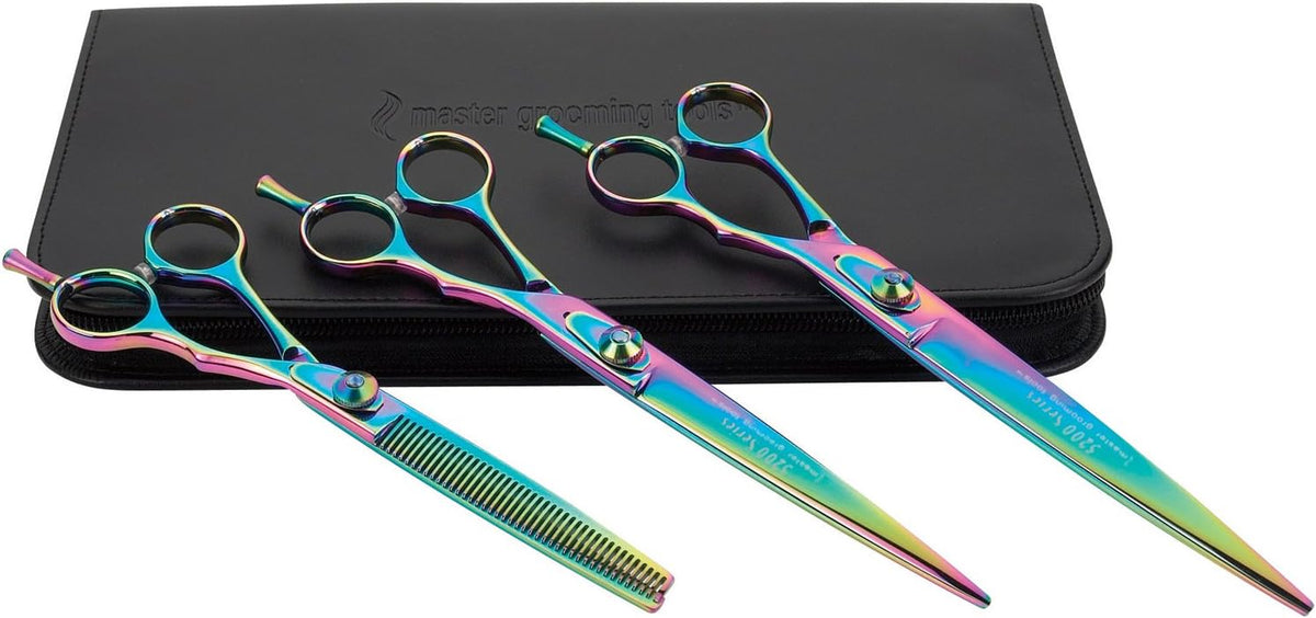 Master Grooming Tools 5200 series pet shears finger rest detail