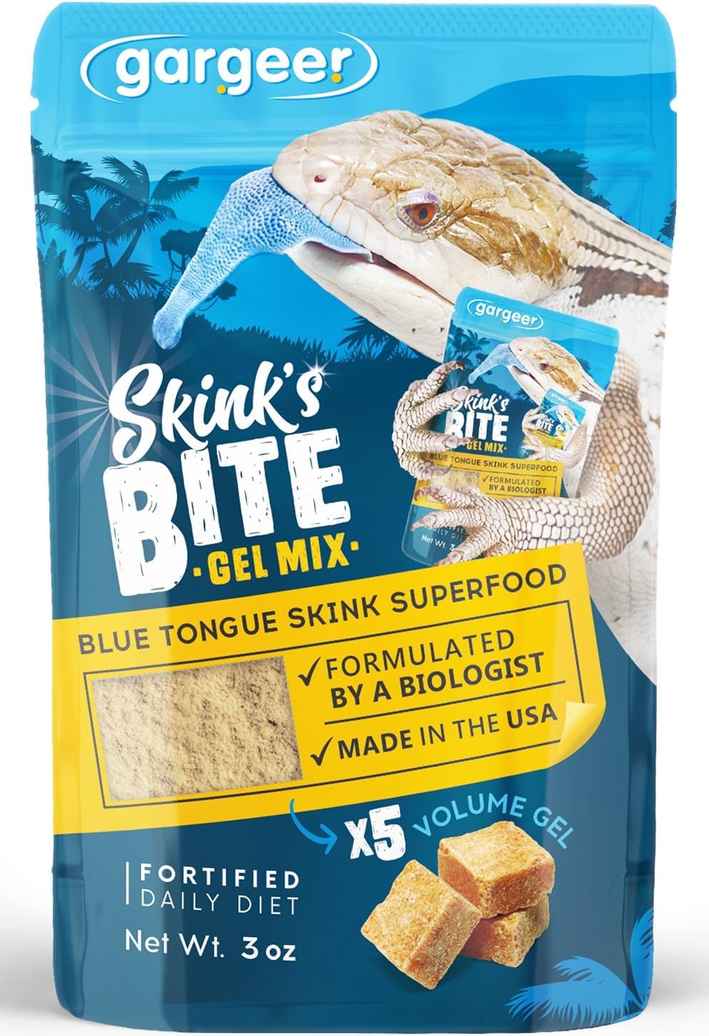 Gargeer 3oz Bearded Dragon Food. Complete Gel Diet for Both Juveniles and Adults. Proudly Made in the USA, Using Premium Ingredients, Fortified Gourmet Formula. Enjoy! - Image 13