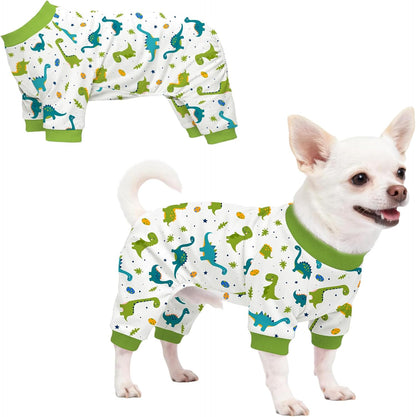 Dog Pajamas for Small Medium Dogs Recovery Suit Dog Pjs Dog Onesie Cute Soft Breathable Puppy Pajamas Pet Spring Summer Stretchy Pjs for Boy Girl - Pink Bows - Image 15