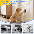 ChunHee Dog Bells for Door, Wireless Dog Doorbell for Potty Training, Dog Bells to Go Outside, Dog Potty Bell with Waterproof Button, 55 Chimes & Adjustable Volume - Image 2