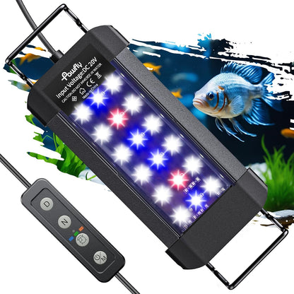 Pawfly 11W Aquarium LED Light for 12 to 18 Inch Fish Tanks Extendable Fish Tank Light with Full Spectrum Brilliant White Blue Red Lights with Daytime & Night Modes and Adjustable Brightness - Image 13