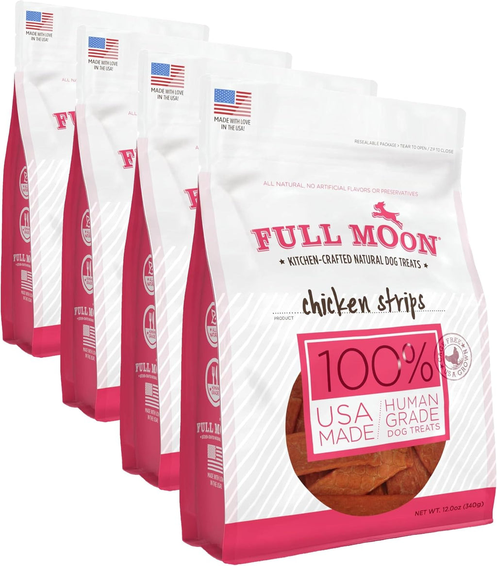 Premium Full Moon chicken strips pouch back view