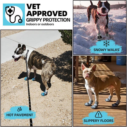 Side profile of Jzxoiva breathable dog shoes for large dogs