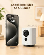 Wireless camera mounted on a bookshelf without wires