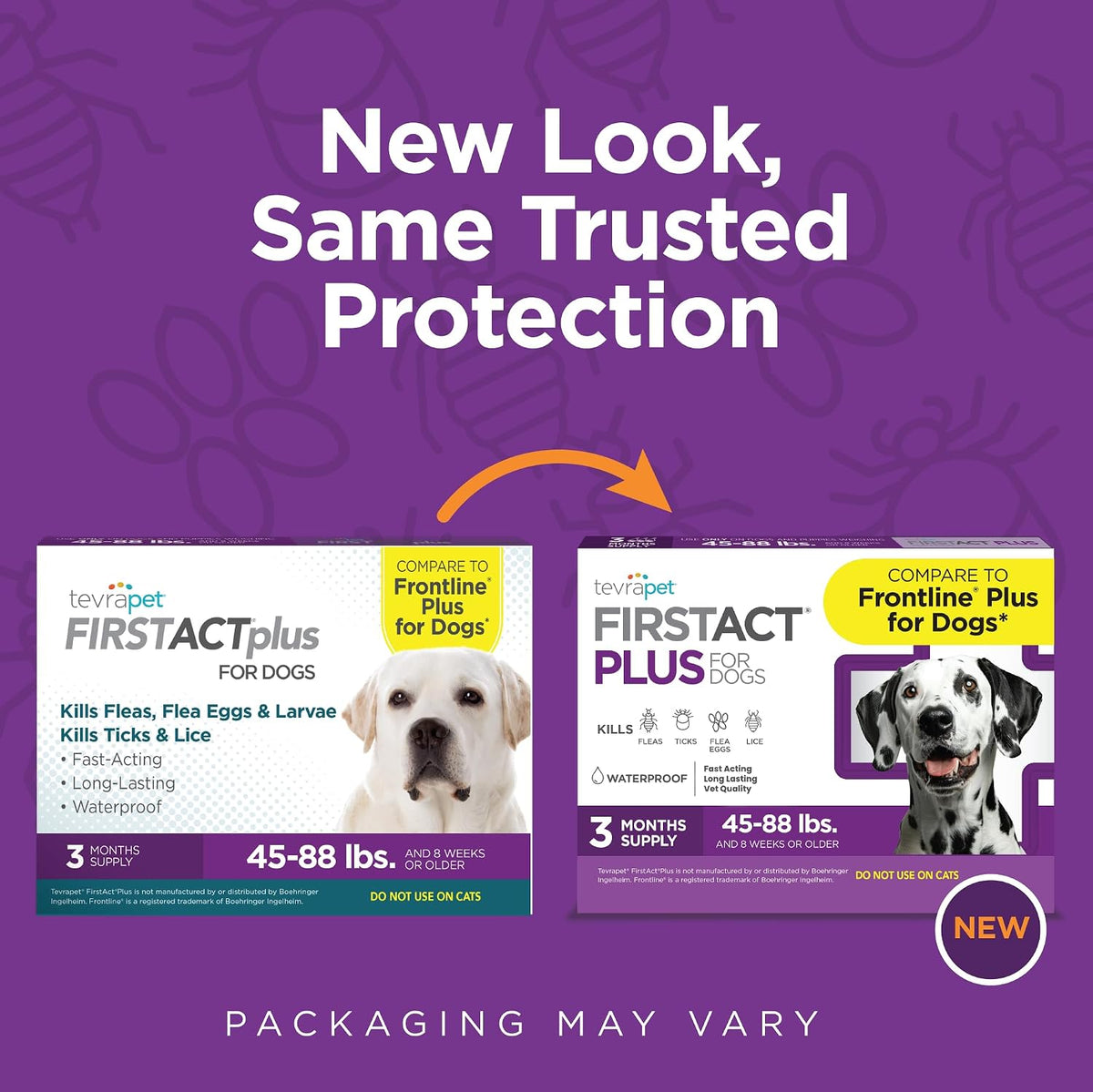 TevraPet flea and tick topical prevention for dogs six doses box