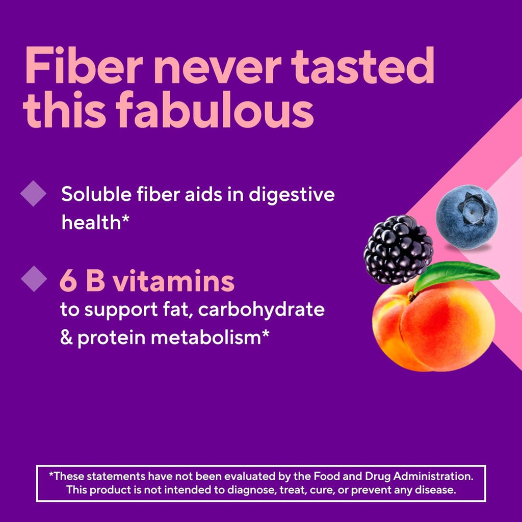 Vitafusion Fiber Well Fit Gummies side bottle angle