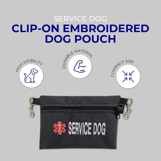 ActiveDogs clip on utility bag attached to a dog harness D ring