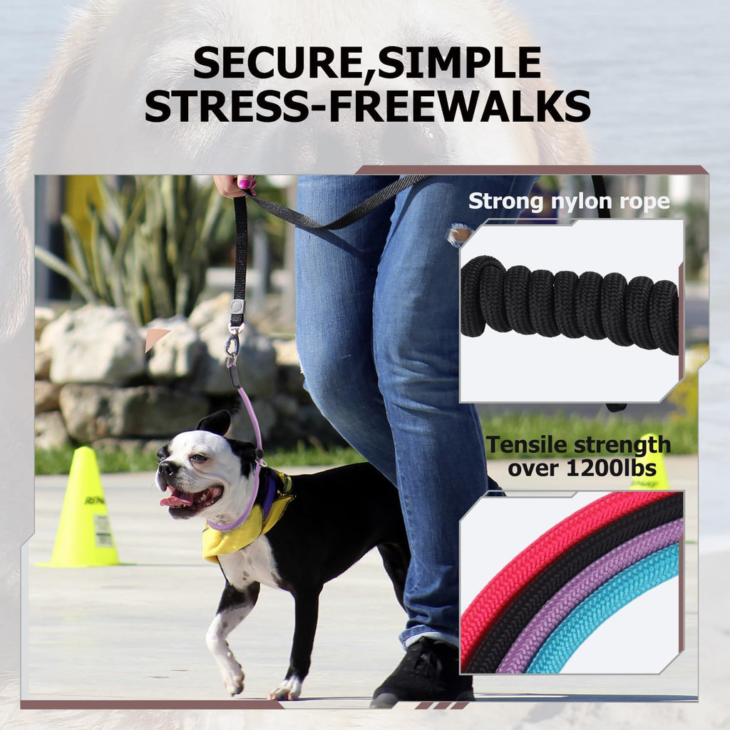 Fursdoly high-strength rope dog training collar details
