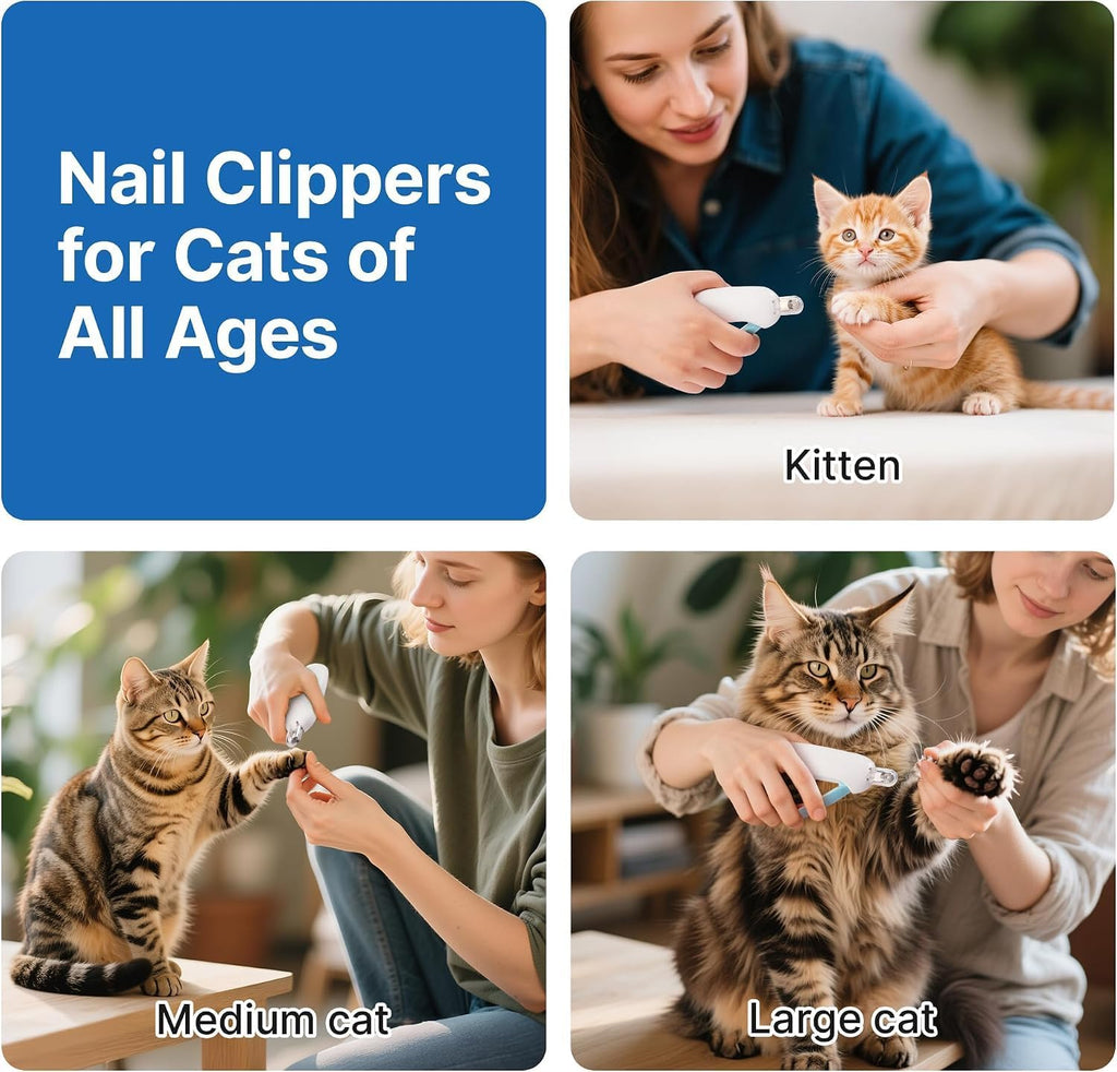 Potaroma Cat Nail Clipper, Adjustable Trimming Hole with Hidden Nail File - Image 4