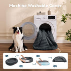 Removable machine washable zippered cover detail
