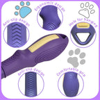 Using Nadusep comb for tear stain removal on cat face