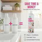 Puppy shampoo and conditioner for itchy skin relief