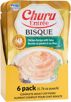 INABA Churu Entre Bisque for Cats, Grain-Free, High Moisture, Prebiotic Wet Cat Food, 1.76oz. per Pouch, 6 Pouches, Chicken with Cheese Recipe - Image 10