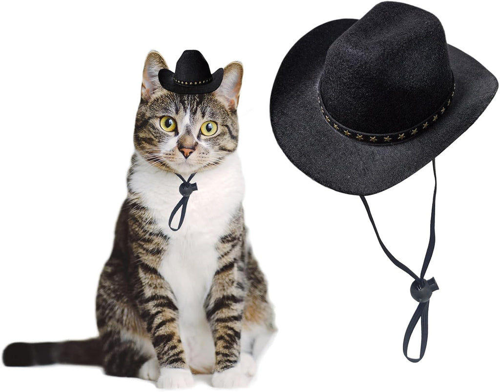 Dog Cowboy Hat Cat Cowboy Hat Pet Cowboy Costume Mini Cowboy Hat for Dogs Cat Holiday Halloween Pet Party Decoration (Pink, Small) - Image 15