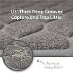 Mighty Monkey waterproof litter trapping mat close up of mesh texture