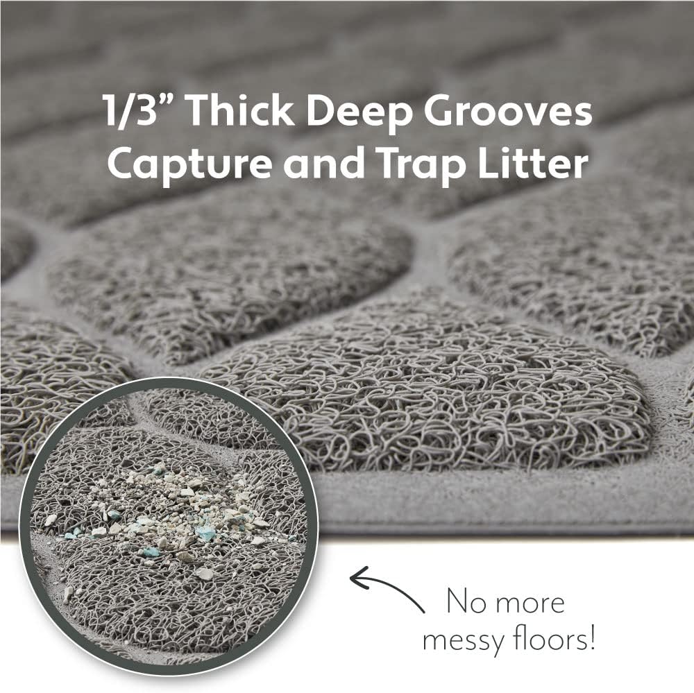 Mighty Monkey waterproof litter trapping mat close up of mesh texture